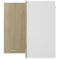 vidaXL Armario colgante esquina madera de ingeniería roble 57x57x60 cm