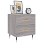 vidaXL Mesitas noche 2 uds madera ingeniería gris Sonoma 40x35x47,5 cm vidaXL Mesitas noche 2 uds madera ingeniería gris Sonoma 40x35x47,5 cm
