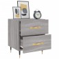 vidaXL Mesitas noche 2 uds madera ingeniería gris Sonoma 40x35x47,5 cm vidaXL Mesitas noche 2 uds madera ingeniería gris Sonoma 40x35x47,5 cm
