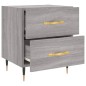 vidaXL Mesitas noche 2 uds madera ingeniería gris Sonoma 40x35x47,5 cm vidaXL Mesitas noche 2 uds madera ingeniería gris Sonoma 40x35x47,5 cm