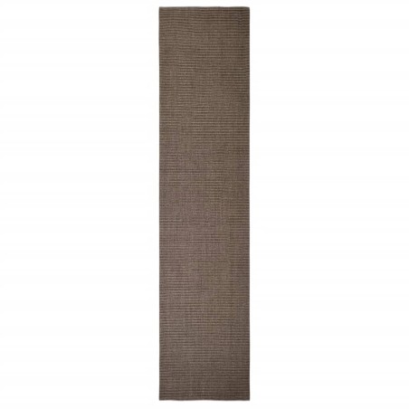 vidaXL Alfombra de sisal natural marrón 80x350 cm