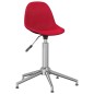 vidaXL Sillas de comedor giratorias 2 unidades tela rojo vino tinto 
