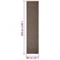 vidaXL Alfombra de sisal natural marrón 80x350 cm