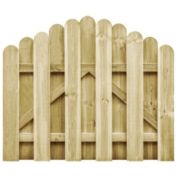 vidaXL Puerta de jardín madera de pino impregnada 100x75 cm