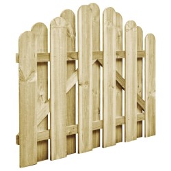vidaXL Puerta de jardín madera de pino impregnada 100x75 cm