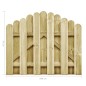 vidaXL Puerta de jardín madera de pino impregnada 100x75 cm vidaXL Puerta de jardín madera de pino impregnada 100x75 cm