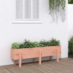 vidaXL Arriate elevado jardín madera maciza abeto Douglas 121x30x38 cm