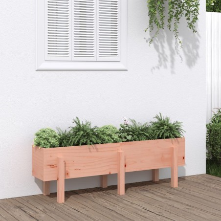 vidaXL Arriate elevado jardín madera maciza abeto Douglas 121x30x38 cm