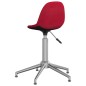 vidaXL Sillas de comedor giratorias 2 unidades tela rojo vino tinto 