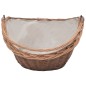 vidaXL Cesta para leña con asa sauce natural 60x44x55 cm vidaXL Cesta para leña con asa sauce natural 60x44x55 cm