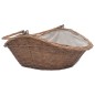vidaXL Cesta para leña con asa sauce natural 60x44x55 cm vidaXL Cesta para leña con asa sauce natural 60x44x55 cm