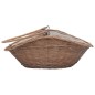 vidaXL Cesta para leña con asa sauce natural 60x44x55 cm vidaXL Cesta para leña con asa sauce natural 60x44x55 cm