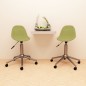 vidaXL Sillas de comedor giratorias 2 unidades tela verde vidaXL Sillas de comedor giratorias 2 unidades tela verde
