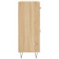 vidaXL Aparador de madera de ingeniería roble Sonoma 69,5x34x90 cm