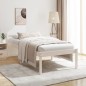 vidaXL Cama para personas mayores madera maciza pino blanca 90x200 cm vidaXL Cama para personas mayores madera maciza pino blanca 90x200 cm