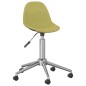 vidaXL Sillas de comedor giratorias 2 unidades tela verde vidaXL Sillas de comedor giratorias 2 unidades tela verde