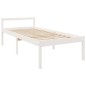 vidaXL Cama para personas mayores madera maciza pino blanca 90x200 cm vidaXL Cama para personas mayores madera maciza pino blanca 90x200 cm