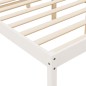 vidaXL Cama para personas mayores madera maciza pino blanca 90x200 cm vidaXL Cama para personas mayores madera maciza pino blanca 90x200 cm