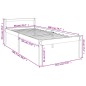 vidaXL Cama para personas mayores madera maciza pino blanca 90x200 cm vidaXL Cama para personas mayores madera maciza pino blanca 90x200 cm