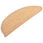 vidaXL Alfombrilla autoadhesiva escalera sisal 15uds naranja 56x17x3cm vidaXL Alfombrilla autoadhesiva escalera sisal 15uds naranja 56x17x3cm