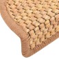 vidaXL Alfombrilla autoadhesiva escalera sisal 15uds naranja 56x17x3cm vidaXL Alfombrilla autoadhesiva escalera sisal 15uds naranja 56x17x3cm