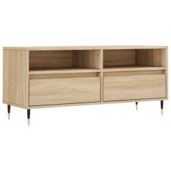 vidaXL Mueble de TV madera contrachapada roble Sonoma 100x34,5x44,5 cm