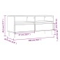 vidaXL Mueble de TV madera contrachapada roble Sonoma 100x34,5x44,5 cm