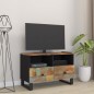 vidaXL Mueble de TV madera maciza reciclada 70x33x46 cm