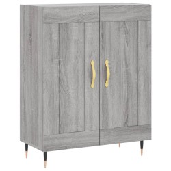 vidaXL Aparador de madera de ingeniería gris Sonoma 69,5x34x90 cm