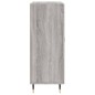 vidaXL Aparador de madera de ingeniería gris Sonoma 69,5x34x90 cm