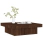 vidaXL Mesa de centro de madera contrachapada roble marrón 90x90x28 cm vidaXL Mesa de centro de madera contrachapada roble marrón 90x90x28 cm