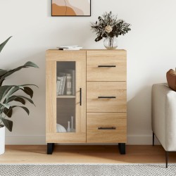 vidaXL Aparador de madera de ingeniería roble Sonoma 69,5x34x90 cm