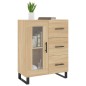 vidaXL Aparador de madera de ingeniería roble Sonoma 69,5x34x90 cm vidaXL Aparador de madera de ingeniería roble Sonoma 69,5x34x90 cm