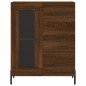 vidaXL Aparador de madera de ingeniería marrón roble 69,5x34x90 cm