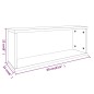 vidaXL Estantes cúbicos de pared 6 uds madera roble ahumado 60x15x23cm vidaXL Estantes cúbicos de pared 6 uds madera roble ahumado 60x15x23cm