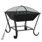 vidaXL Brasero con atizador acero XXL 50 cm vidaXL Brasero con atizador acero XXL 50 cm