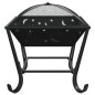 vidaXL Brasero con atizador acero XXL 50 cm vidaXL Brasero con atizador acero XXL 50 cm