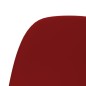 vidaXL Sillas de comedor giratorias 2 unidades terciopelo rojo tinto