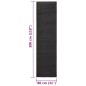vidaXL Alfombra de sisal natural negro 80x300 cm vidaXL Alfombra de sisal natural negro 80x300 cm