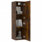 vidaXL Muebles TV de pared 2 uds color roble ahumado 30,5x30x110 cm vidaXL Muebles TV de pared 2 uds color roble ahumado 30,5x30x110 cm