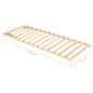 vidaXL Somier de láminas con cabezal ajustable de 13 listones 70x200cm vidaXL Somier de láminas con cabezal ajustable de 13 listones 70x200cm