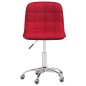vidaXL Sillas de comedor giratorias 2 unidades tela rojo tinto vidaXL Sillas de comedor giratorias 2 unidades tela rojo tinto