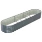 vidaXL Arriate de acero galvanizado gris 320x80x44 cm vidaXL Arriate de acero galvanizado gris 320x80x44 cm