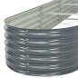 vidaXL Arriate de acero galvanizado gris 320x80x44 cm vidaXL Arriate de acero galvanizado gris 320x80x44 cm