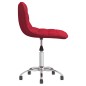 vidaXL Sillas de comedor giratorias 2 unidades tela rojo tinto vidaXL Sillas de comedor giratorias 2 unidades tela rojo tinto