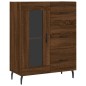vidaXL Aparador de madera de ingeniería marrón roble 69,5x34x90 cm vidaXL Aparador de madera de ingeniería marrón roble 69,5x34x90 cm