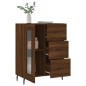 vidaXL Aparador de madera de ingeniería marrón roble 69,5x34x90 cm vidaXL Aparador de madera de ingeniería marrón roble 69,5x34x90 cm