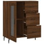 vidaXL Aparador de madera de ingeniería marrón roble 69,5x34x90 cm vidaXL Aparador de madera de ingeniería marrón roble 69,5x34x90 cm