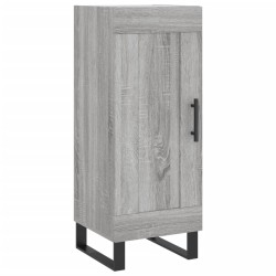 vidaXL Aparador madera de ingeniería gris Sonoma 34,5x34x90 cm