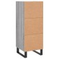 vidaXL Aparador madera de ingeniería gris Sonoma 34,5x34x90 cm vidaXL Aparador madera de ingeniería gris Sonoma 34,5x34x90 cm